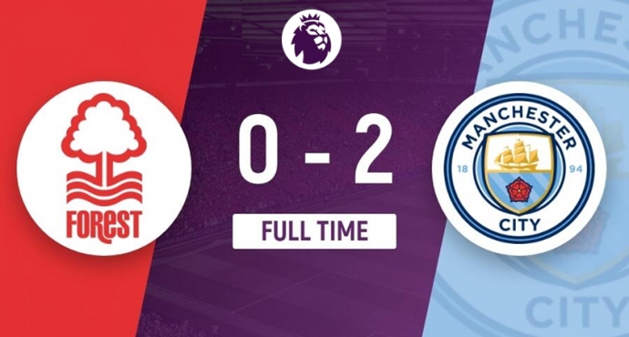 แมนเชสเตอร์ ซิตี้ 2-0 ฟอเรสต์ ห่างจากจ่าฝูง 1 แต้ม